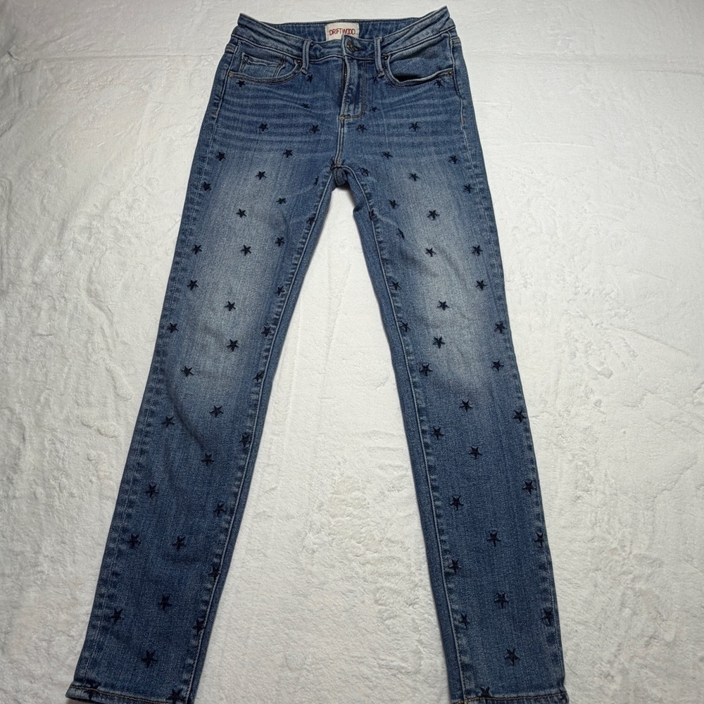 DRIFTWOOD Blue Star-Patterned Skinny‎ Jeans